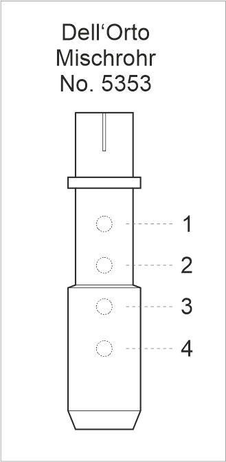 Dellorto-5353 SI-Mischrohre Vergaser drawing.png